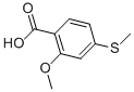 Structure of 2-METHOXY-4-(METHYLTHIO)BENZOIC ACID, 96