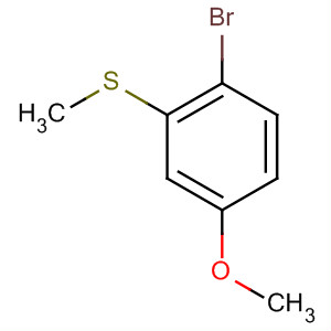 Benzene, 1-bromo-4-methoxy-2-(methylthio)-结构式