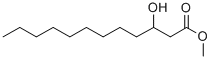 Structure of 3-HYDROXY C12:0 METHYL ESTER