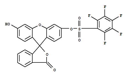 Structure of PENTAFLUOROBENZENESULFONYL FLUORESCEIN