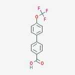 Structure of 4'-(trifluoromethoxy)biphenyl-4-carboxylic acid