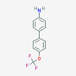 Structure of [1,1'-Biphenyl]-4-amine, 4'-(trifluoromethoxy)-
