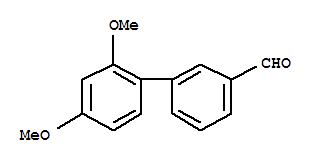 3-(2,4-Dimethoxyphenyl)benzaldehyde结构式