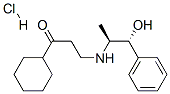 [R-(R*,S*)]-1-cyclohexyl-3-[(2-hydroxy-1-methyl-2-phenylethyl)amino]propan-1-one hydrochloride结构式