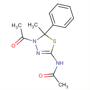 Acetamide,N-(4-acetyl-4,5-dihydro-5-methyl-5-phenyl-1,3,4-thiadiazol-2-yl)-结构式