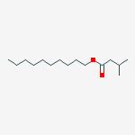 Structure of Butanoic acid, 3-methyl-, decyl ester