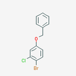 Structure of 4-(benzyloxy)-1-bromo-2-chlorobenzene