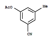 Benzonitrile,3-(acetyloxy)-5-methyl-结构式