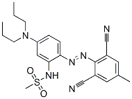 Structure of N-[2-[(2,6-dicyano-p-tolyl)azo]-5-(dipropylamino)phenyl]methanesulphonamide