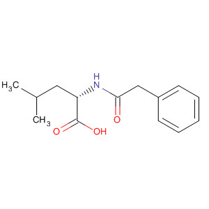 Structure of L-Leucine, N-(phenylacetyl)-