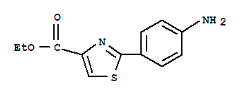 Structure of 2-(4-AMINO-PHENYL)-THIAZOLE-4-CARBOXYLIC ACID ETHYL ESTER