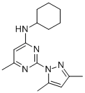 Structure of Cyclohexyl-[2-(3,5-dimethyl-pyrazol-1-yl)-6-methyl-pyrimidin-4-yl]-amine