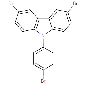 3,6-二溴-9-(4-溴苯基)咔唑结构式