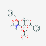 Benzyl N-Acetyl-4,6-O-benzylidene-?-isomuramic Acid结构式