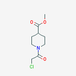 1-(2-CHLORO-ACETYL)-PIPERIDINE-4-CARBOXYLIC ACIDMETHYL ESTER结构式