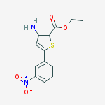 Structure of 3-Amino-5-(3-nitro-phenyl)-thiophene-2-carboxylic acid ethyl ester