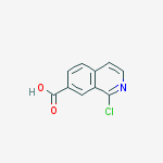Structure of 1-chloro-7-Isoquinolinecarboxylic acid