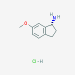 Structure of (R)-6-METHOXY-2,3-DIHYDRO-1H-INDEN-1-AMINE-HCl