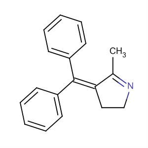 3-BENZHYDRYLIDENE-2-METHYL-1-PYRROLINE结构式