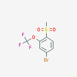 Structure of 4-Bromo-1-methanesulfonyl-2-(trifluoromethoxy)benzene