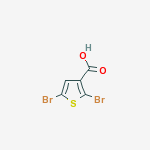 Structure of 2,5-dibromothiophene-3-carboxylic acid
