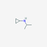 Chemical structure of Cyclopropanamine, N-(1-methylethyl)-