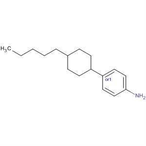 Structure of trans-4-(4-pentylcyclohexyl)Benzenamine