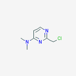 Structure of 2-(chloromethyl)-N,N-dimethylpyrimidin-4-amine
