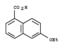 Structure of 1-Naphthalenecarboxylicacid, 6-ethoxy-