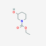 Structure of ethyl 3-hydroxypiperidine-1-carboxylate