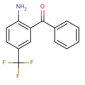 Structure of Methanone, [2-amino-5-(trifluoromethyl)phenyl]phenyl-