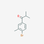1-(4-Bromo-3-methylphenyl)-2-methylpropan-1-one结构式