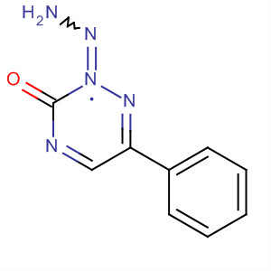 Structure of 1,2,4-Triazin-3(2H)-one, 6-phenyl-, hydrazone