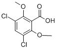 3,5-二氯-2,6-二甲氧基苯甲酸结构式