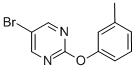 Structure of 5-BROMO-2-(M-TOLYLOXY)PYRIMIDINE