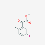 ETHYL 5-FLUORO-2-METHYLBENZOYLFORMATE结构式