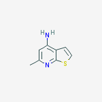 6-Methyl-thieno[2,3-b]pyridin-4-ylamine结构式