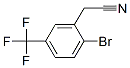 Structure of 2-Bromo-5-(trifluoromethyl)phenylacetonitrile, 97%