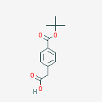 2-(4-(TERT-BUTOXYCARBONYL)PHENYL)ACETIC ACID结构式