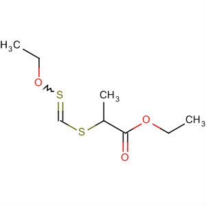 Structure of Propanoic acid, 2-[(ethoxythioxomethyl)thio]-, ethyl ester