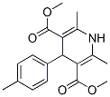 1,4-二氢-2,6-二甲基-4-(4-甲基苯基)-3,5-吡啶二甲酸二甲酯结构式