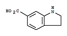 Structure of 2,3-DIHYDRO-1H-INDOLE-6-CARBOXYLIC ACID