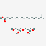 Structure of Isooctadecanoic acid, ester with oxybis[propanediol]