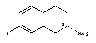 2-Naphthalenamine,7-fluoro-1,2,3,4-tetrahydro-, (2S)-结构式