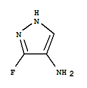 Structure of 1H-Pyrazol-4-amine,3-fluoro-