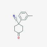 Structure of 4-CYANO-4-(3-METHYLPHENYL)CYCLOHEXANONE