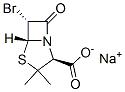 Structure of sodium [2S-(2alpha,5alpha,6beta)]-6-bromo-3,3-dimethyl-7-oxo-4-thia-1-azabicyclo[3.2.0]heptane-2-carboxylate