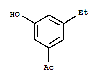 Structure of Ethanone,1-(3-ethyl-5-hydroxyphenyl)-