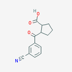 Structure of TRANS-2-(3-CYANOBENZOYL)CYCLOPENTANE-1-CARBOXYLIC ACID