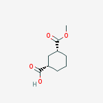 Structure of CIS-3-CARBOMETHOXYCYCLOHEXANE-1-CARBOXYLIC ACID